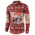 Dog Sled Christmas Button Sweatshirt Husky Sleigh Ride Design - Wonder Print Shop