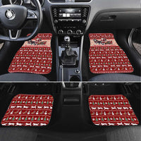 Dog Sled Christmas Car Mats Husky Sleigh Ride Design - Wonder Print Shop
