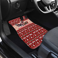 Dog Sled Christmas Car Mats Husky Sleigh Ride Design - Wonder Print Shop