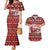 Dog Sled Christmas Couples Matching Mermaid Dress and Hawaiian Shirt Husky Sleigh Ride Design - Wonder Print Shop