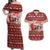 Dog Sled Christmas Couples Matching Off Shoulder Maxi Dress and Hawaiian Shirt Husky Sleigh Ride Design - Wonder Print Shop