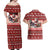 Dog Sled Christmas Couples Matching Off Shoulder Maxi Dress and Hawaiian Shirt Husky Sleigh Ride Design - Wonder Print Shop