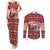 Dog Sled Christmas Couples Matching Tank Maxi Dress and Long Sleeve Button Shirt Husky Sleigh Ride Design - Wonder Print Shop