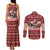 Dog Sled Christmas Couples Matching Tank Maxi Dress and Long Sleeve Button Shirt Husky Sleigh Ride Design - Wonder Print Shop
