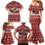 Dog Sled Christmas Family Matching Mermaid Dress and Hawaiian Shirt Husky Sleigh Ride Design - Wonder Print Shop