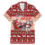 Dog Sled Christmas Family Matching Mermaid Dress and Hawaiian Shirt Husky Sleigh Ride Design - Wonder Print Shop