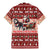 Dog Sled Christmas Family Matching Mermaid Dress and Hawaiian Shirt Husky Sleigh Ride Design - Wonder Print Shop