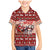 Dog Sled Christmas Family Matching Mermaid Dress and Hawaiian Shirt Husky Sleigh Ride Design - Wonder Print Shop