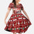 Dog Sled Christmas Family Matching Off Shoulder Maxi Dress and Hawaiian Shirt Husky Sleigh Ride Design - Wonder Print Shop