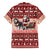Dog Sled Christmas Family Matching Off Shoulder Maxi Dress and Hawaiian Shirt Husky Sleigh Ride Design - Wonder Print Shop