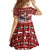 Dog Sled Christmas Family Matching Off Shoulder Short Dress and Hawaiian Shirt Husky Sleigh Ride Design - Wonder Print Shop