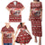 Dog Sled Christmas Family Matching Puletasi and Hawaiian Shirt Husky Sleigh Ride Design - Wonder Print Shop