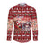 Dog Sled Christmas Long Sleeve Button Shirt Husky Sleigh Ride Design - Wonder Print Shop