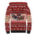 Dog Sled Christmas Sherpa Hoodie Husky Sleigh Ride Design - Wonder Print Shop