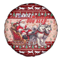 Dog Sled Christmas Spare Tire Cover Husky Sleigh Ride Design - Wonder Print Shop