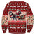 Dog Sled Christmas Sweatshirt Husky Sleigh Ride Design - Wonder Print Shop