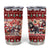 Dog Sled Christmas Tumbler Cup Husky Sleigh Ride Design - Wonder Print Shop