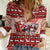 Dog Sled Christmas Women Casual Shirt Husky Sleigh Ride Design - Wonder Print Shop
