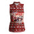 Dog Sled Christmas Women Sleeveless Polo Shirt Husky Sleigh Ride Design - Wonder Print Shop