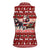 Dog Sled Christmas Women Sleeveless Polo Shirt Husky Sleigh Ride Design - Wonder Print Shop