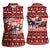 Dog Sled Christmas Women Sleeveless Polo Shirt Husky Sleigh Ride Design - Wonder Print Shop