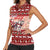 Dog Sled Christmas Women Sleeveless Polo Shirt Husky Sleigh Ride Design - Wonder Print Shop