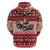 Dog Sled Christmas Zip Hoodie Husky Sleigh Ride Design - Wonder Print Shop