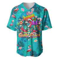 Tropical Flamingo Christmas Baseball Jersey Shaka Shaka Will You Drink With Me - Wonder Print Shop