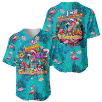 Tropical Flamingo Christmas Baseball Jersey Shaka Shaka Will You Drink With Me - Wonder Print Shop