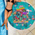 Tropical Flamingo Christmas Beach Blanket Shaka Shaka Will You Drink With Me - Wonder Print Shop