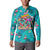 Tropical Flamingo Christmas Button Sweatshirt Shaka Shaka Will You Drink With Me - Wonder Print Shop