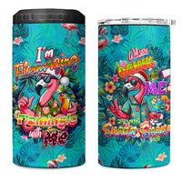 Tropical Flamingo Christmas 4 in 1 Can Cooler Tumbler Shaka Shaka Will You Drink With Me - Wonder Print Shop