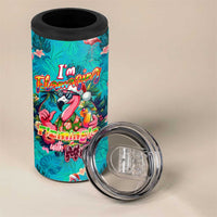 Tropical Flamingo Christmas 4 in 1 Can Cooler Tumbler Shaka Shaka Will You Drink With Me - Wonder Print Shop