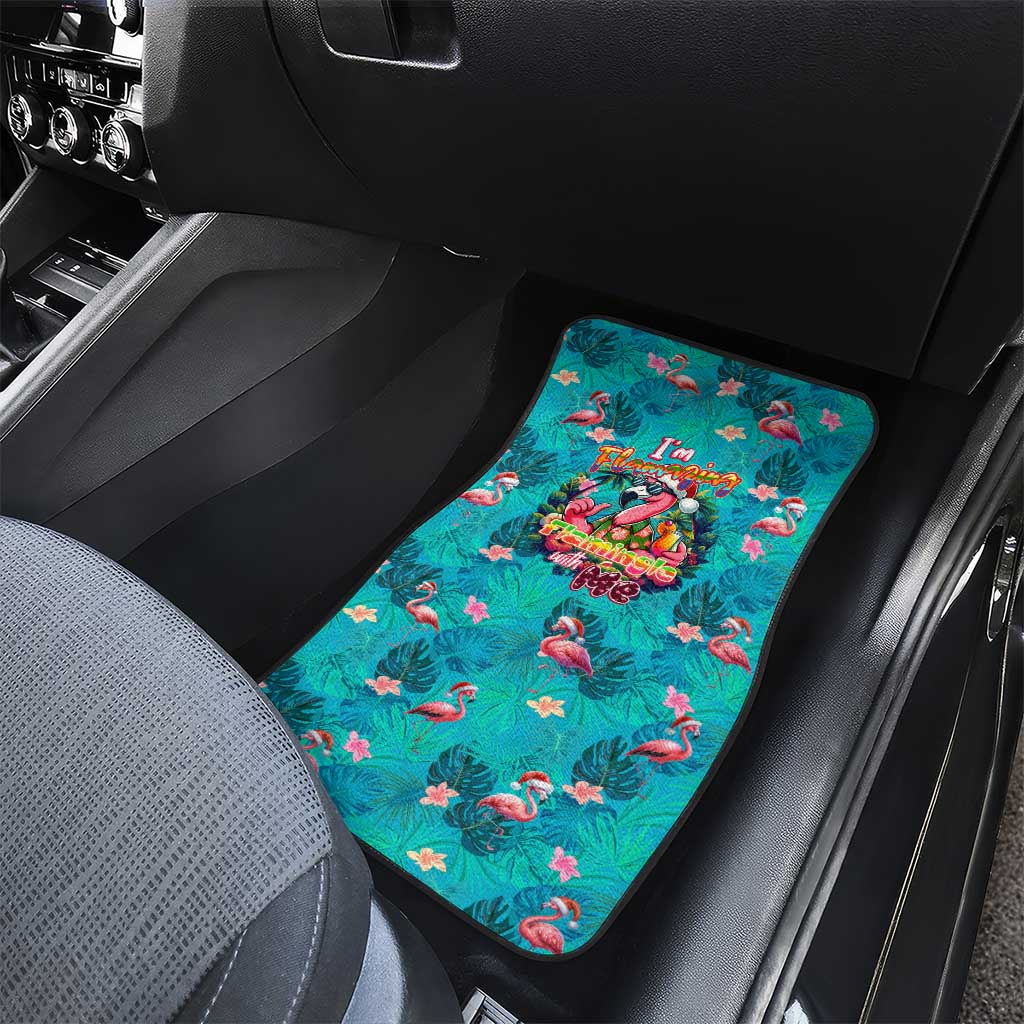Tropical Flamingo Christmas Car Mats Shaka Shaka Will You Drink With Me - Wonder Print Shop