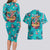 Tropical Flamingo Christmas Couples Matching Long Sleeve Bodycon Dress and Hawaiian Shirt Shaka Shaka Will You Drink With Me - Wonder Print Shop