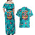 Tropical Flamingo Christmas Couples Matching Off Shoulder Maxi Dress and Hawaiian Shirt Shaka Shaka Will You Drink With Me - Wonder Print Shop