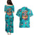 Tropical Flamingo Christmas Couples Matching Puletasi and Hawaiian Shirt Shaka Shaka Will You Drink With Me - Wonder Print Shop
