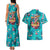 Tropical Flamingo Christmas Couples Matching Tank Maxi Dress and Hawaiian Shirt Shaka Shaka Will You Drink With Me - Wonder Print Shop