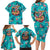 Tropical Flamingo Christmas Family Matching Long Sleeve Bodycon Dress and Hawaiian Shirt Shaka Shaka Will You Drink With Me - Wonder Print Shop