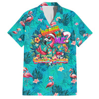 Tropical Flamingo Christmas Family Matching Long Sleeve Bodycon Dress and Hawaiian Shirt Shaka Shaka Will You Drink With Me - Wonder Print Shop
