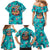Tropical Flamingo Christmas Family Matching Mermaid Dress and Hawaiian Shirt Shaka Shaka Will You Drink With Me - Wonder Print Shop