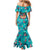 Tropical Flamingo Christmas Family Matching Mermaid Dress and Hawaiian Shirt Shaka Shaka Will You Drink With Me - Wonder Print Shop
