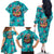 Tropical Flamingo Christmas Family Matching Off The Shoulder Long Sleeve Dress and Hawaiian Shirt Shaka Shaka Will You Drink With Me - Wonder Print Shop