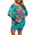 Tropical Flamingo Christmas Family Matching Off Shoulder Short Dress and Hawaiian Shirt Shaka Shaka Will You Drink With Me - Wonder Print Shop