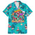 Tropical Flamingo Christmas Family Matching Short Sleeve Bodycon Dress and Hawaiian Shirt Shaka Shaka Will You Drink With Me - Wonder Print Shop