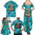 Tropical Flamingo Christmas Family Matching Summer Maxi Dress and Hawaiian Shirt Shaka Shaka Will You Drink With Me - Wonder Print Shop