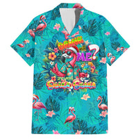 Tropical Flamingo Christmas Hawaiian Shirt Shaka Shaka Will You Drink With Me - Wonder Print Shop