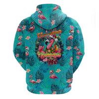 Tropical Flamingo Christmas Hoodie Shaka Shaka Will You Drink With Me - Wonder Print Shop