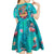 Tropical Flamingo Christmas Kid Short Sleeve Dress Shaka Shaka Will You Drink With Me - Wonder Print Shop