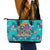 Tropical Flamingo Christmas Leather Tote Bag Shaka Shaka Will You Drink With Me - Wonder Print Shop